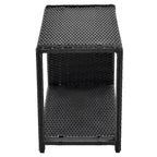 Ensemble de canapé d’angle d’extérieur en rotin, cadre quadrilatéral pour spa