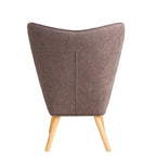 Fauteuil d’appoint avec pouf, ensemble fauteuil et pouf pour le salon, fauteuil d’appoint confortable avec accoudoirs pour la chambre, revêtement en tissu à motifs créatifs