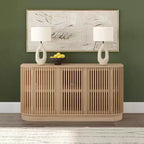 Credenza Plank+Beam Contour in legno massello con 3 ante, mobile TV da 59 pollici per il soggiorno