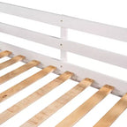 Lit superposé en L pour 4 enfants, lit superposé quadruple avec toboggan, structure en bois avec couchage double et simple pour chambre ou dortoir