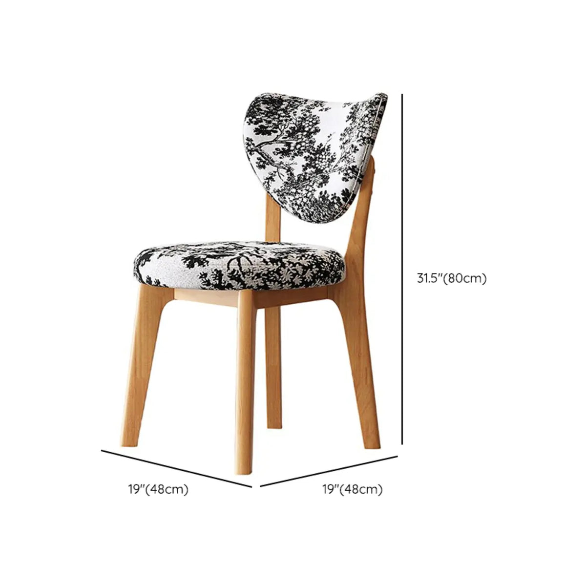 Sedia da pranzo moderna senza braccioli, con schienale alto e rivestimento in similpelle