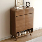 Meuble à chaussures moderne de taille moyenne en bois pour couloir