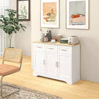 Modern Kitchen Sideboard Buffet Cabinet with Storage, Kitchen Island Dining Room Cabinet Living Room Furniture