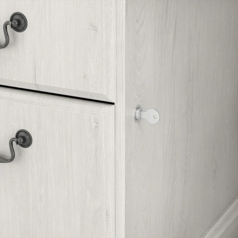Scrivania direzionale Bush Furniture Saratoga con cassetti e vano portaoggetti