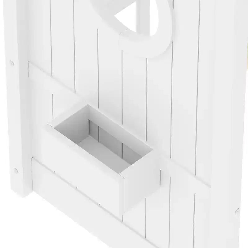 Cadre de lit plateforme en forme de maison, format une place et demie/double, lit cabane au sol pour tout-petit, lit Montessori pour enfant, lit maison de jeu avec étagère de rangement – ModernLuxe