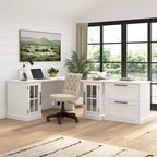Bureau d’ordinateur Westbrook de 60 pouces avec caisson de rangement, par Bush Furniture