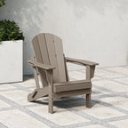 Polytrends Laguna Fade Resistant All Weather Outdoor Patio Folding Adirondack Chair