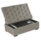 Canapé-lit pliant, pouf de 49,6 pouces avec canapé-lit pliant, pouf convertible faisant office de lit avec matelas à mémoire de forme et design capitonné