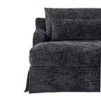 Cadeira sofá-cama de chenille extra profunda Polibi