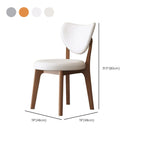 Sedia da pranzo moderna senza braccioli, con schienale alto e rivestimento in similpelle