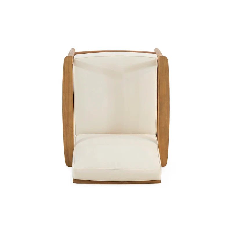 Ensemble de salon extérieur Willowbrook en bois d’acacia pour 4 personnes, par Christopher Knight Home