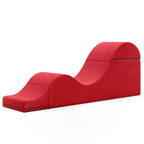 Méridienne convertible Avana Kami / yoga et massage – pouf 2-en-1 avec chaise longue de yoga pliable escamotable, microvelours – N/A