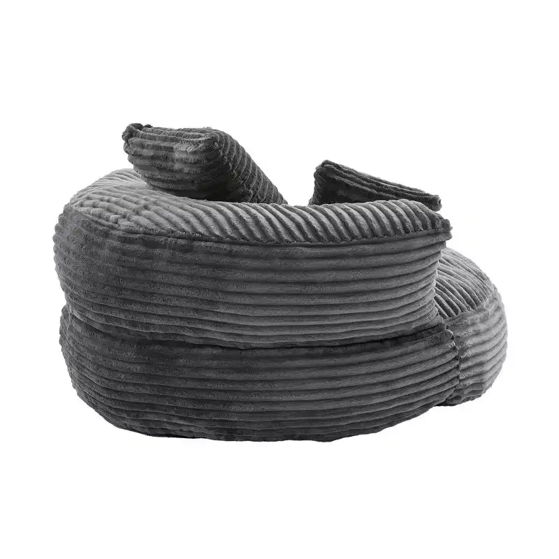 Sitzsack-Sofa für Erwachsene und Kinder, übergroßer Cord-Sitzsack mit 3 Kissen und Armlehne für Wohnzimmer oder Schlafzimmer