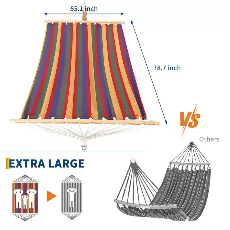 Supporto per amaca in legno da esterno per impieghi gravosi, resistente alle intemperie, universale, curvo, da 475 libbre, per patio, cortile e interni