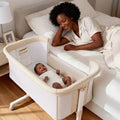 Baby Bassinet with Wheels ??Beige / Gray / Pink, Bedside Sleeper, for 1 Baby