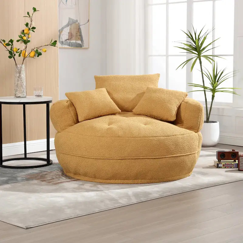 Poltrona rotonda relax ?C bianco/blu/grigio/giallo/arancione/rosso rosa/blu navy/verde, posto singolo e doppio