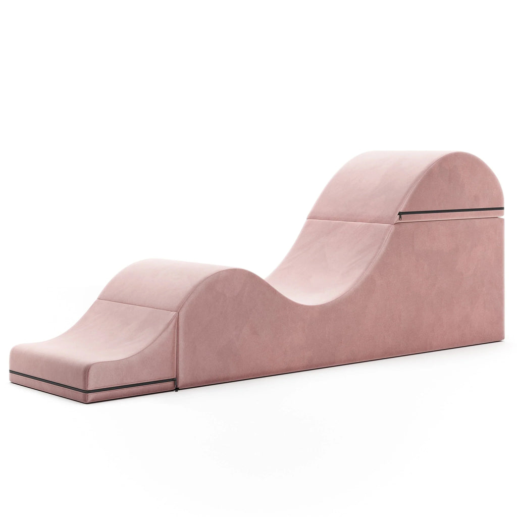 Méridienne convertible Avana Kami / yoga et massage – pouf 2-en-1 avec chaise longue de yoga pliable escamotable, microvelours – N/A