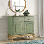 Grünes Buffet-Sideboard aus Holz
