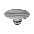 Table basse ronde en marbre avec pieds sphériques, multicolore, 4 places ??