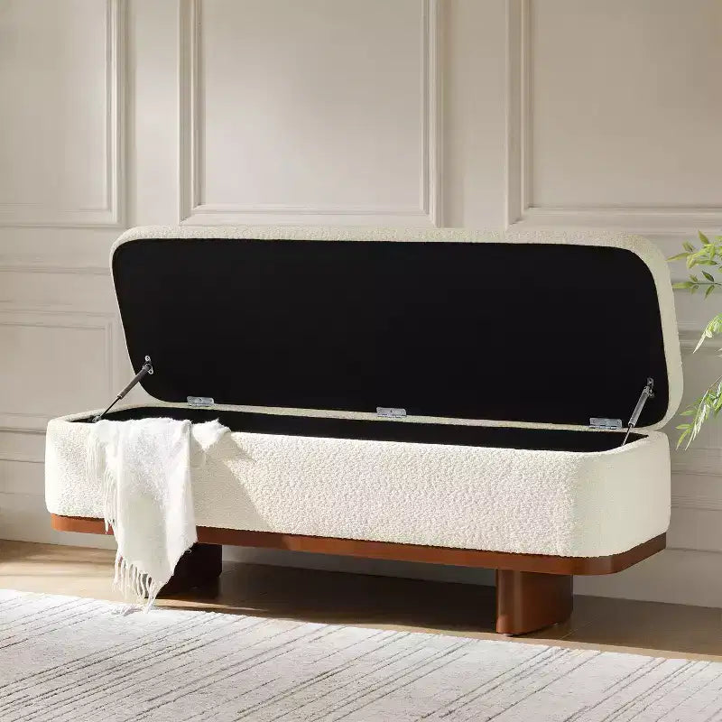 Panca Clara con piano ribaltabile, facile da assemblare, con struttura in legno massello|HULALA HOME