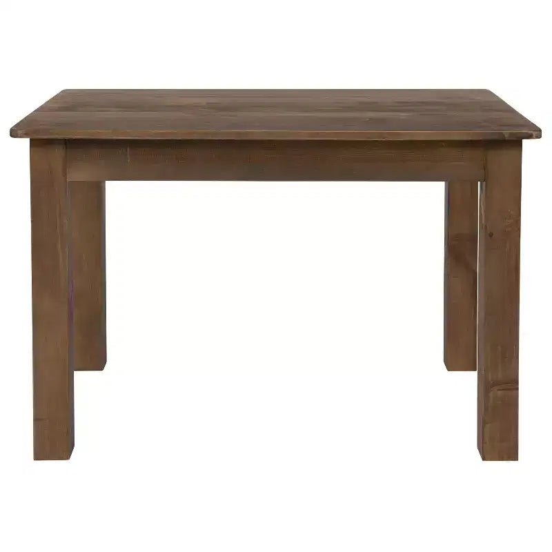 Mesa de jantar retangular Flash Furniture, 46 x 30, em pinho maciço