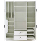 Whisen 71''H Freestanding Kitchen Storage Pantry, Large Dining Storage Cabinet Cupboard Sideboards With 6 Doors, Adjustable Shelves