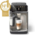 Macchina da caffè espresso premium, 12 caffè caldi/freddi, sistema LatteGo, macinacaffè in ceramica, nero cromato