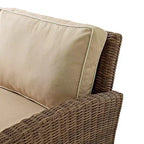Bradenton 4-delige loungeset van wicker voor buiten - Crosley