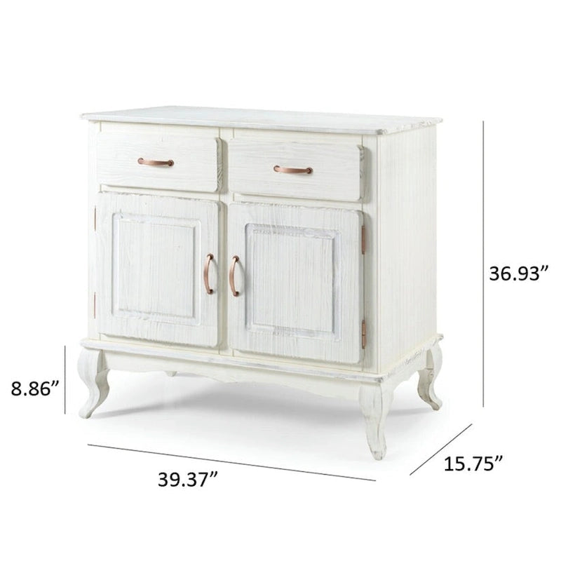 Grünes Buffet-Sideboard aus Holz