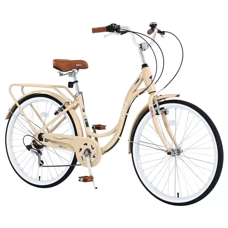 Zeus & Ruta Damenfahrrad, 24 Zoll, mit 7 Gängen und Stahlrahmen