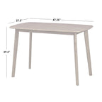 Set da pranzo Nettie in legno massello da 4 pezzi Simple Living