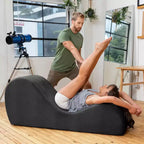 Chaise longue Avana Sleek per yoga - Prodotta negli USA - Ideale per stretching, relax, esercizio e altro, 60D x 18W x 26H pollici, grigio chiaro