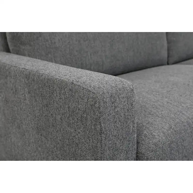 Canapé 2 places compact moderne du milieu du siècle Miles, avec coussins de dossier réversibles, grand modèle