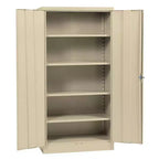 Mobile contenitore autoportante in acciaio Edsal, 36" L x 18" P x 72" H, beige