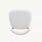 Ensemble de 4 tabourets de bar sans accoudoirs en bouclé, pieds en métal effet bois pour cuisine, salon, restaurant ou café – Morden Fort