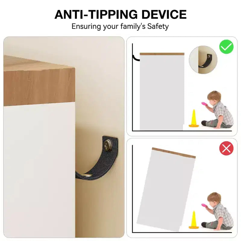 Armadio guardaroba in legno alto 43,3" con 4 cassetti e barra appendiabiti, mobile contenitore multifunzionale per abiti da camera da letto