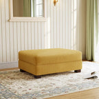 Pouf moderno oversize in tessuto a coste
