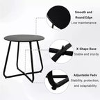 Set da patio in vimini GRANDPATIO da 5 pezzi per esterni, con divanetto a due posti