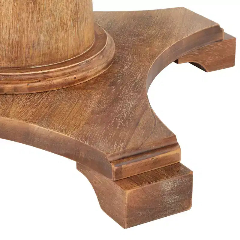 Set da pranzo Lifestorey Kerrington da 4 pezzi con banquette con schienale trapuntato, noce/crema: tessuto effetto lino, tavolo con base a piedistallo