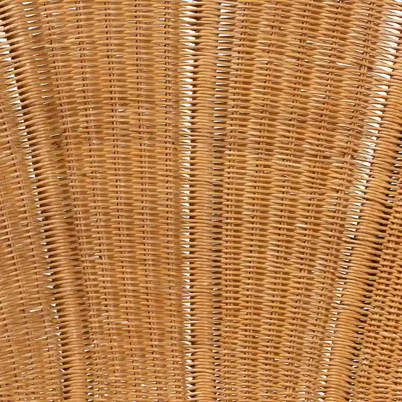 Fauteuil d’appoint fleuri Blossom bohème en rotin couleur miel