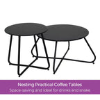 Set da patio in vimini GRANDPATIO da 5 pezzi per esterni, con divanetto a due posti