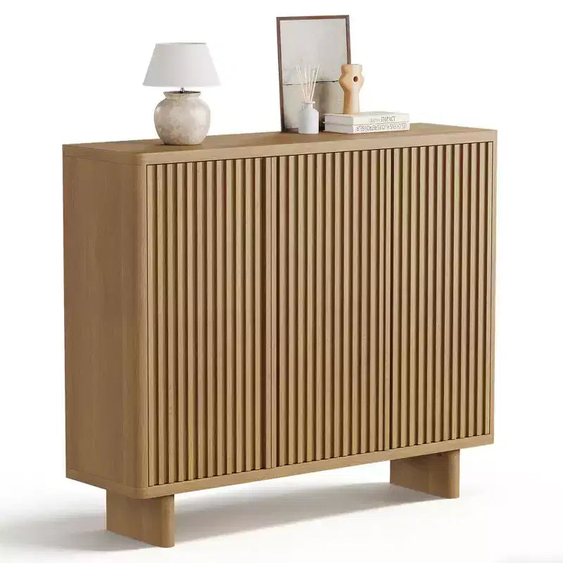 Meuble à chaussures Acekool 46 avec porte rainurée, meuble de rangement à 5 niveaux, banc d’entrée rustique pour couloir, hauteur de 41.5