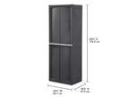 Lot de 2 organiseurs Sterilite pour armoire de rangement de garage, avec 4 étagères réglables, gris