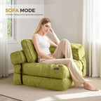 Foldable Sofa Bed,L-Shaped Floor Sofa Couch