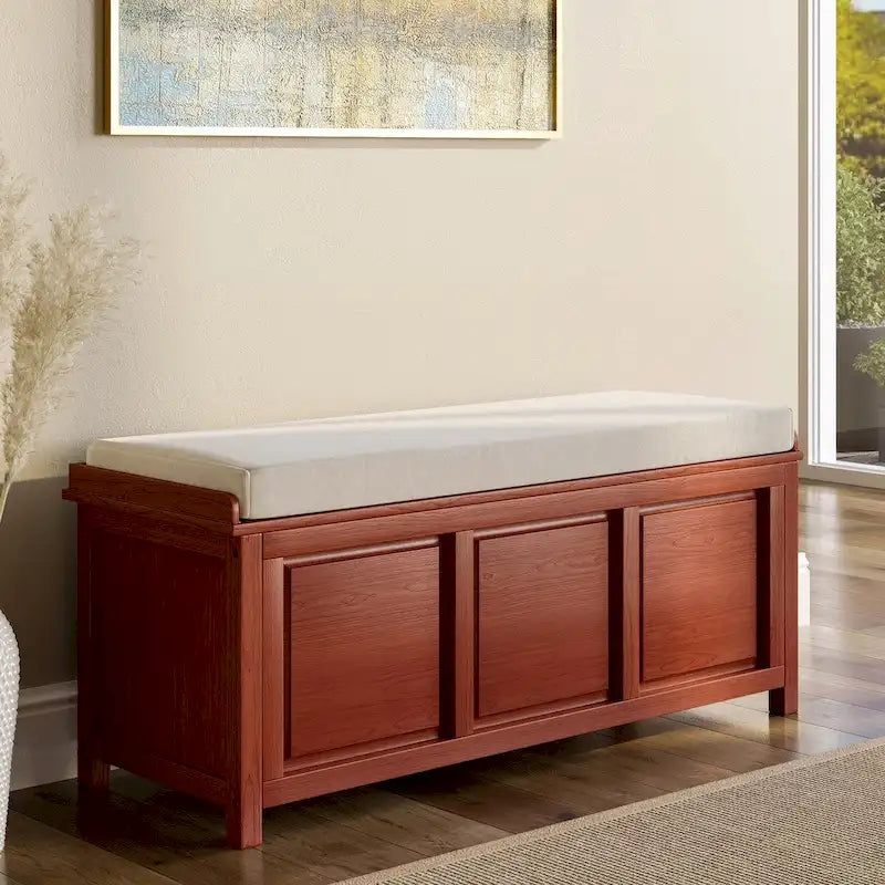John Louis Home Solid Wood Open Top Storage Bench