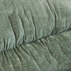 Sedia a dondolo moderna ed ergonomica rivestita in velluto per cameretta