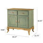 Grünes Buffet-Sideboard aus Holz