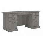 Scrivania direzionale Bush Furniture Saratoga con cassetti e vano portaoggetti