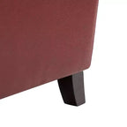 Set di 2 poltrone reclinabili moderne Elisabete con schienale ad ali in vera pelle e borchie decorative vintage per soggiorno e camera da letto| ART OF LIVING DESIGNS