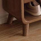 Meuble à chaussures moderne de taille moyenne en bois pour couloir